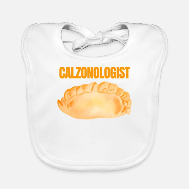 Calzone Pizza Gift Organic Baby Bibs