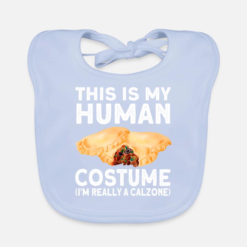 Calzone Pizza Gift Organic Baby Bibs