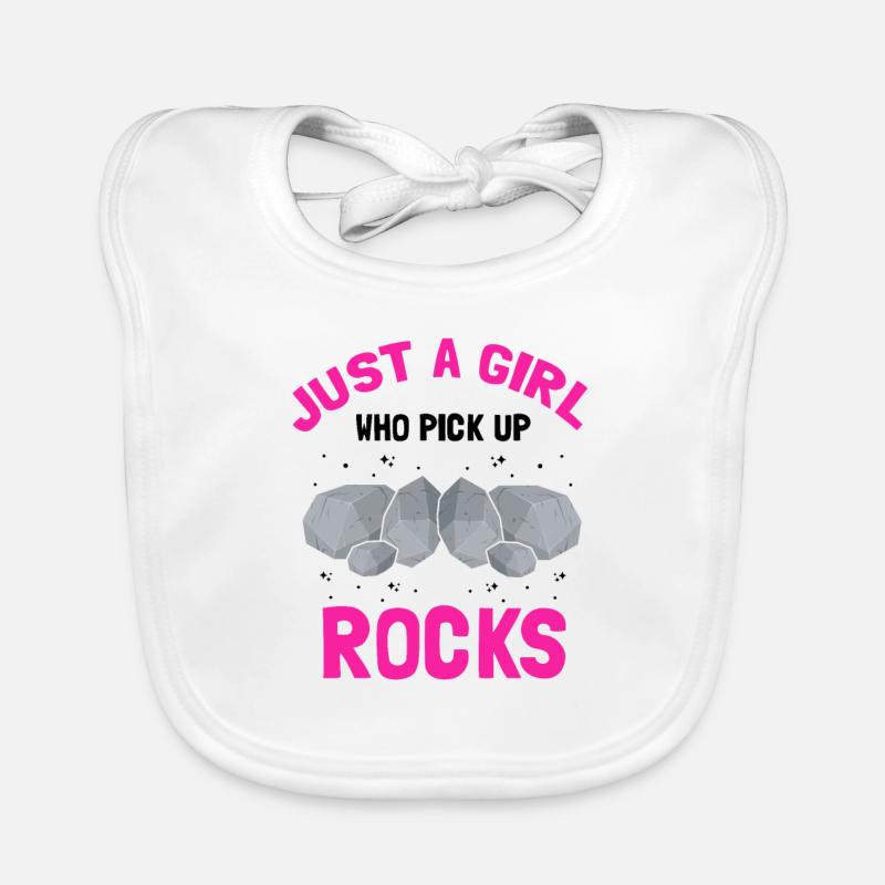 Recherche sur les roches et conception de roches à quartz Bavoir bio Bébé