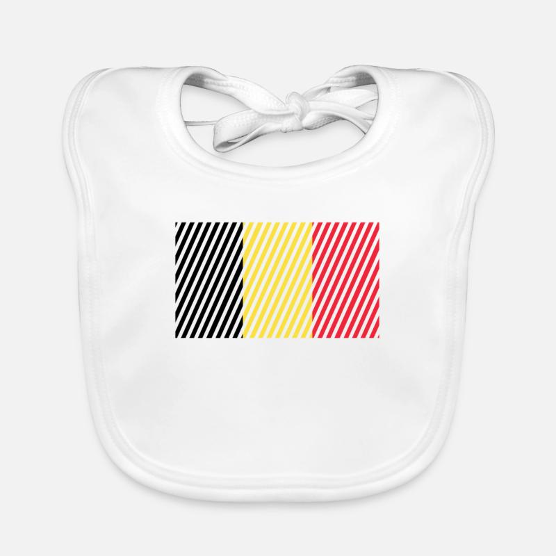 Belgium Flag Organic Baby Bibs