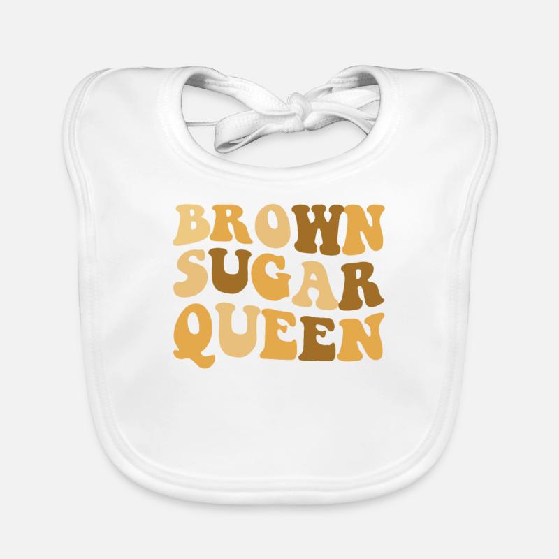 Brown Sugar Queen Pride Black Melanin Pride Organic Baby Bibs