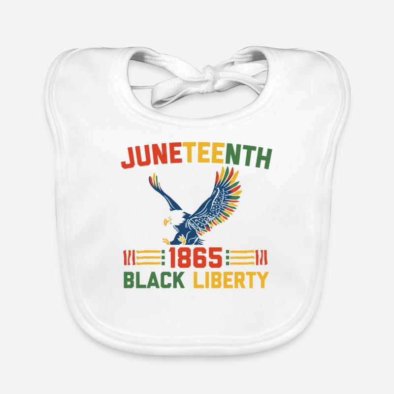 Juneteenth 1865 Black Liberty Melanated Bavoir bio Bébé
