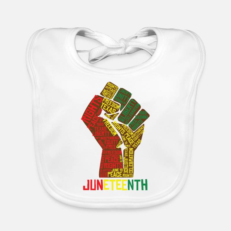 Juneteenth Texas Liberty Peace Celebration Bavoir bio Bébé
