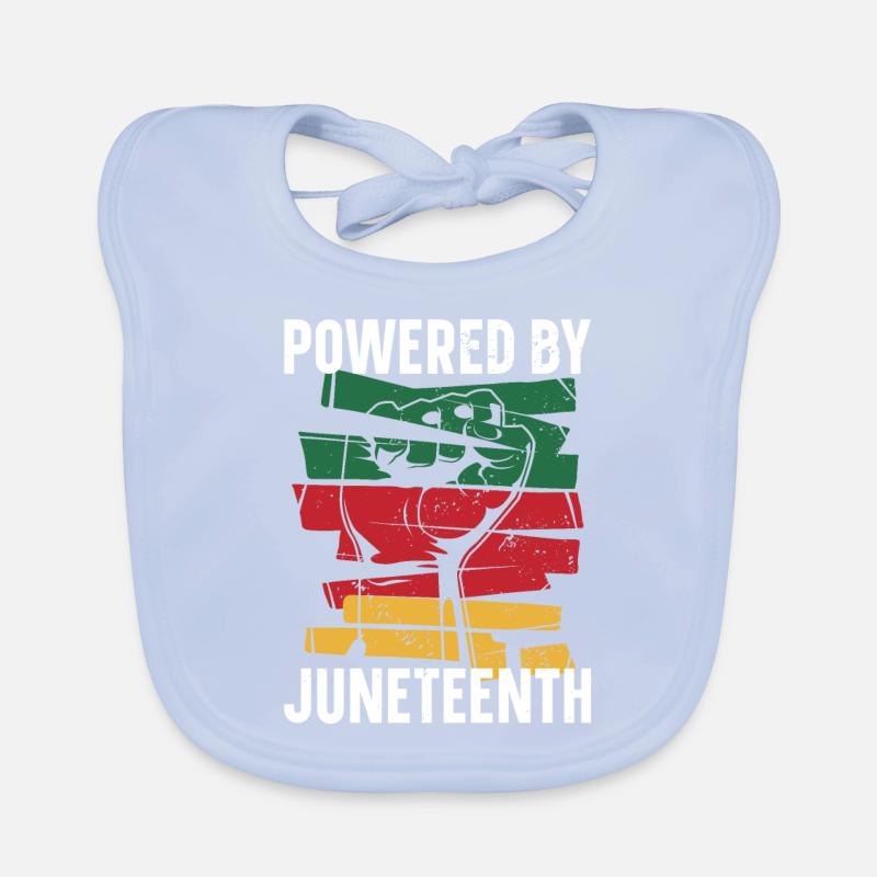 Powered By Juneteenth Proud Melanated Organic Baby Bibs