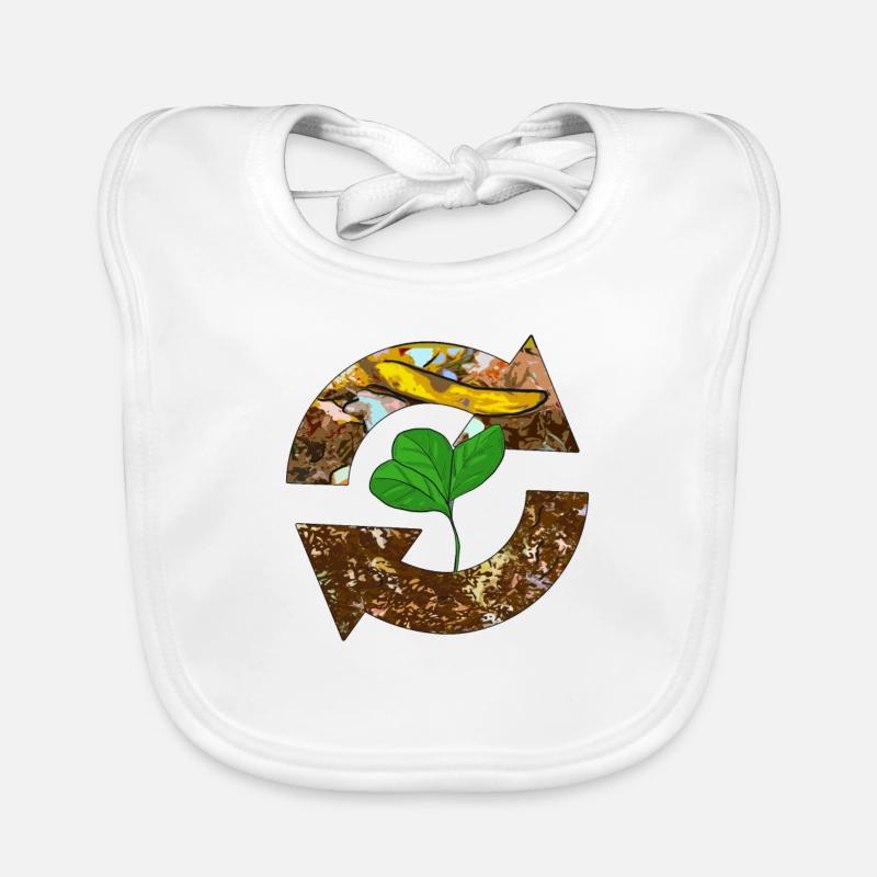 Cadeau de vers de compost Bavoir bio Bébé