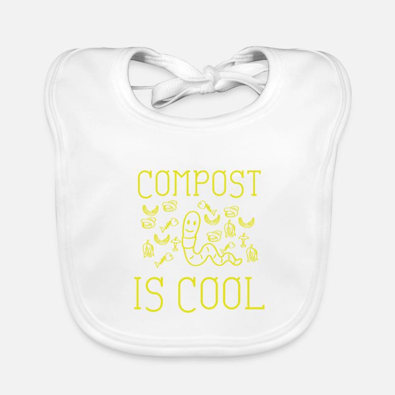 Cadeau de vers de compost Bavoir bio Bébé
