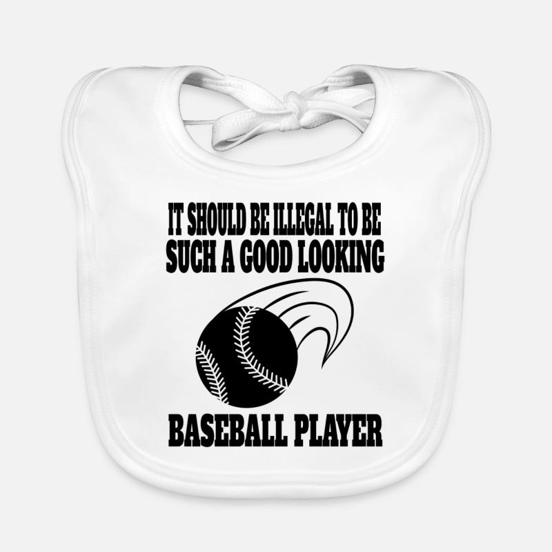 Baseball Lovers Baseball Gift Jeu de baseball Bavoir bio Bébé