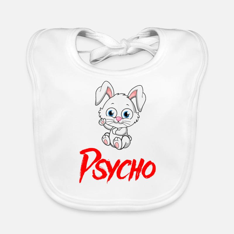PSYCHO HASE Halloween Apokalypse Horror Monster Baby Bio-Lätzchen