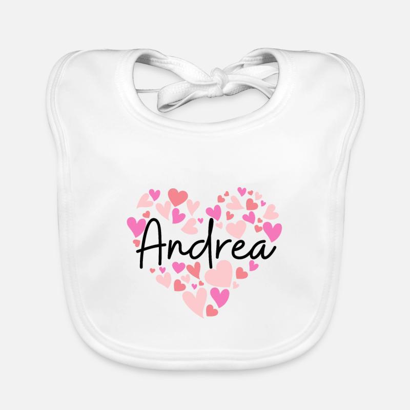 J’aime Andrea - des cœurs pour Andrea Bavoir bio Bébé