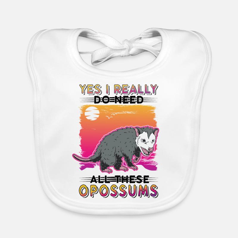 Opossum Geschenk Possum Beutelratte Baby Bio-Lätzchen