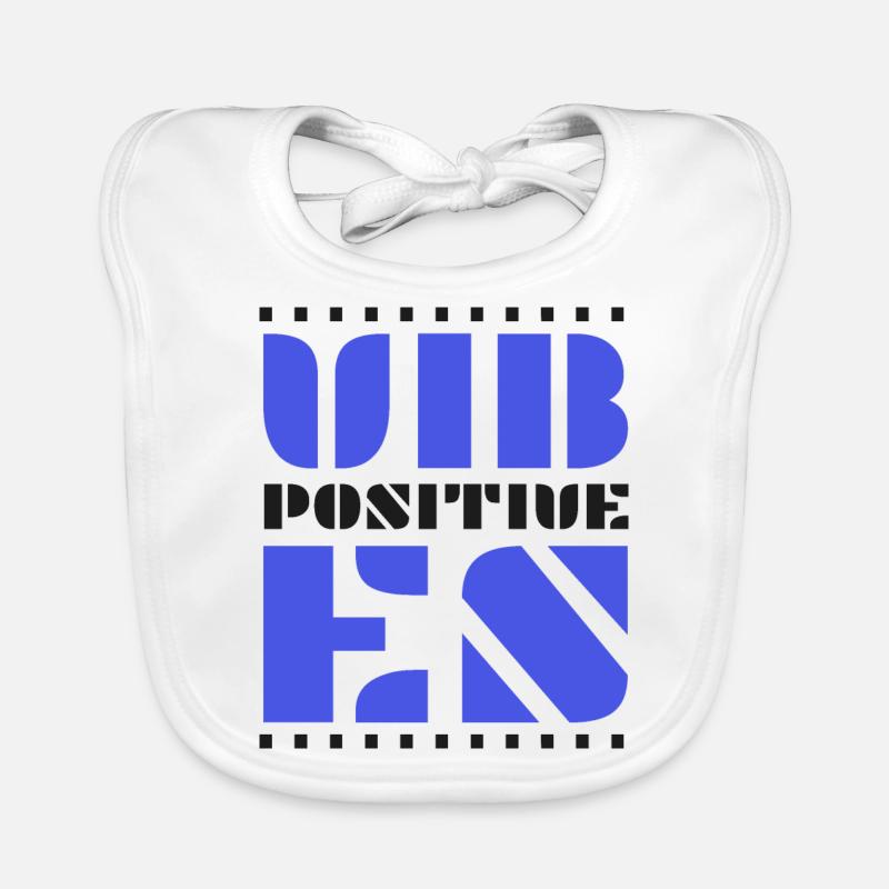Positive Vibes Organic Baby Bibs
