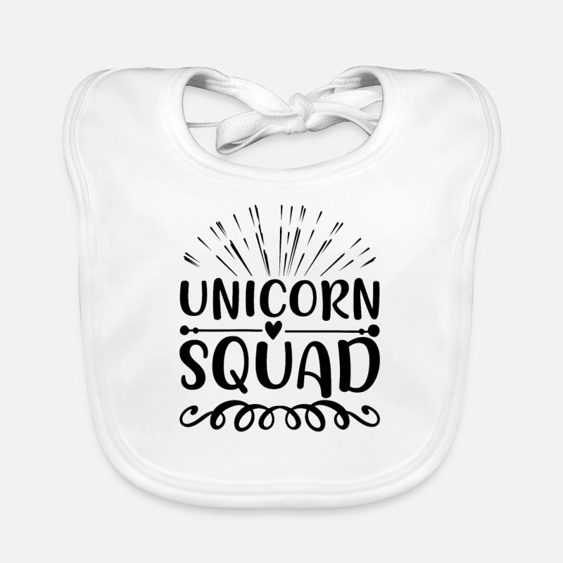 Escouade Licorne Licorne Bavoir bio Bébé