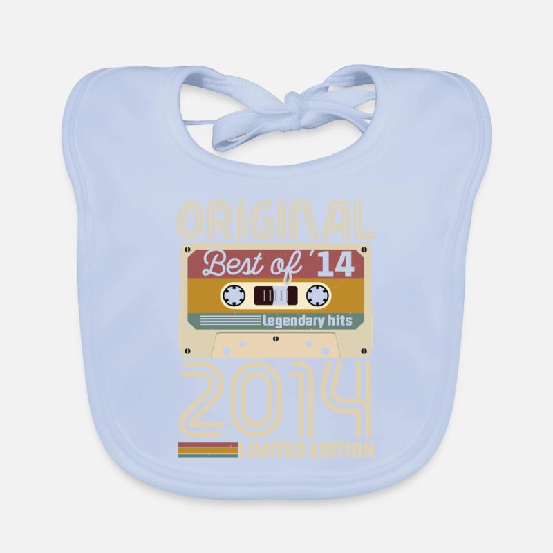 Vintage Geburtstag Original Geschenkidee 2014 Baby Bio-Lätzchen