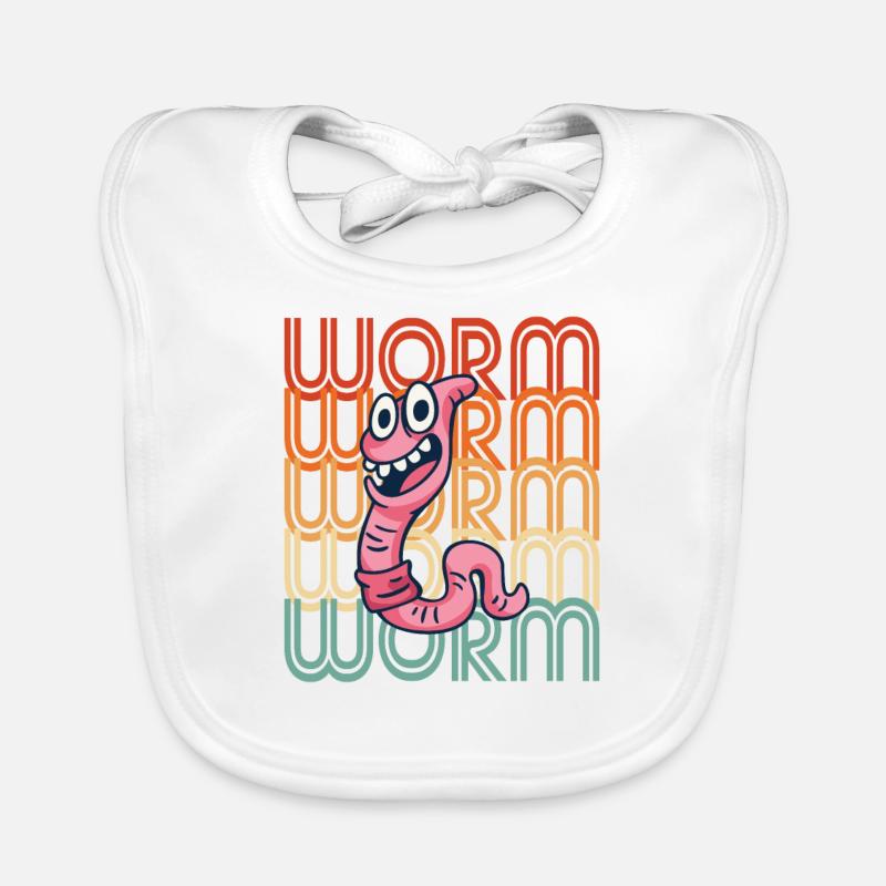Compost Worms Gift Organic Baby Bibs