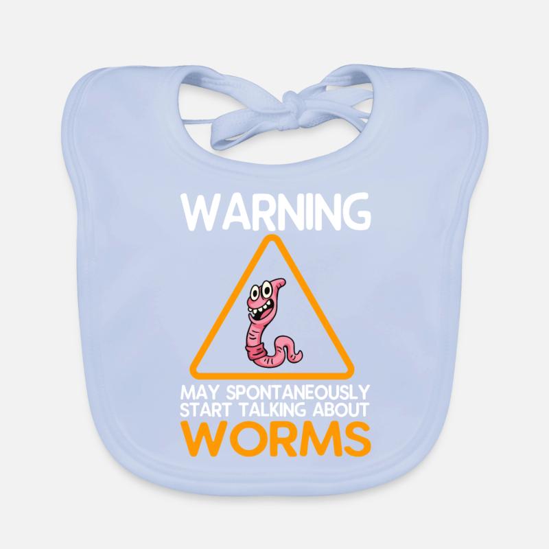Compost Worms Gift Organic Baby Bibs