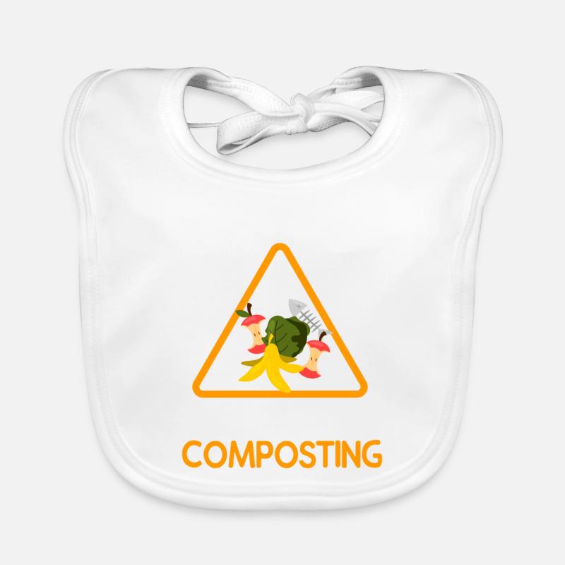 Cadeau vers de compost Bavoir bio Bébé