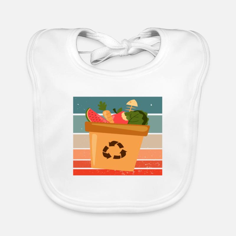 Cadeau vers de compost Bavoir bio Bébé