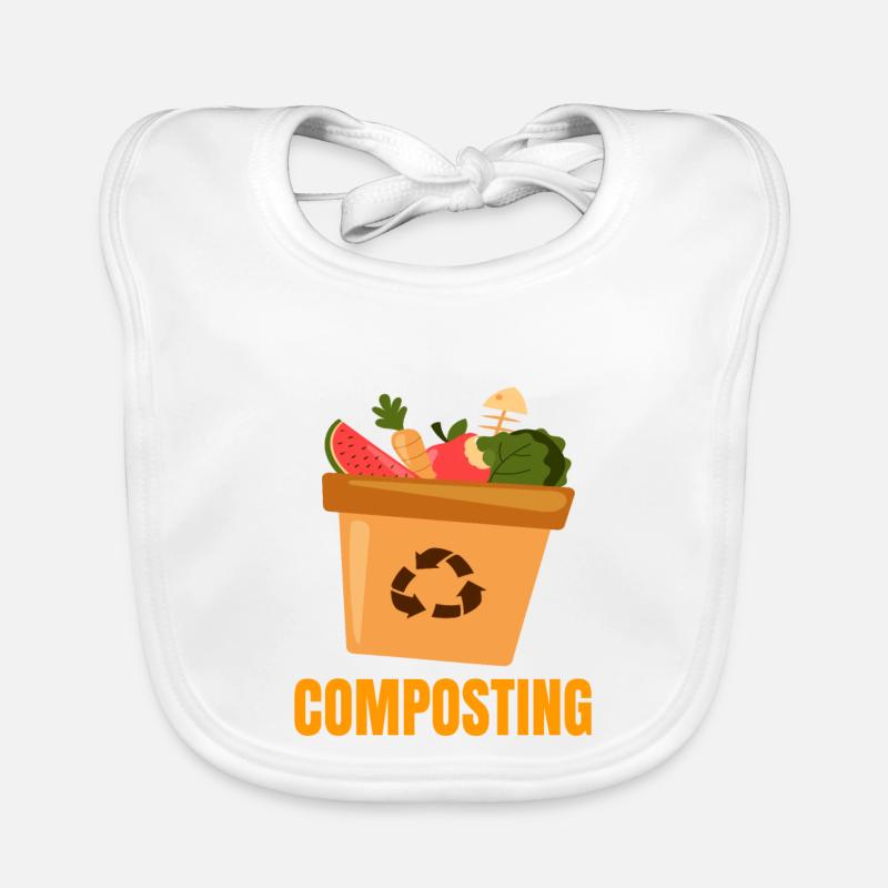 Cadeau vers de compost Bavoir bio Bébé