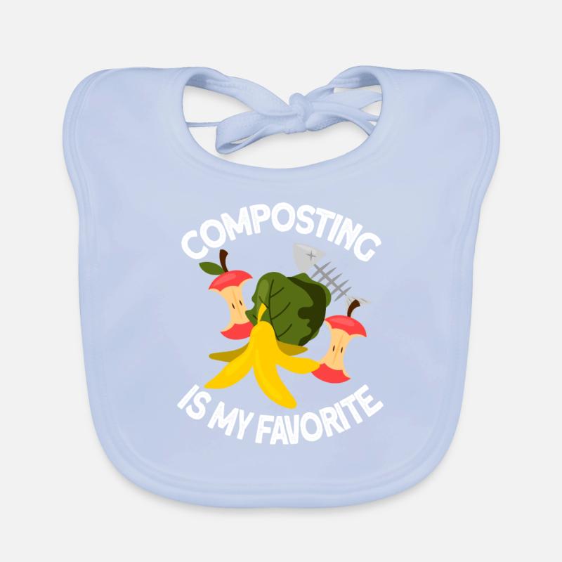 Cadeau vers de compost Bavoir bio Bébé