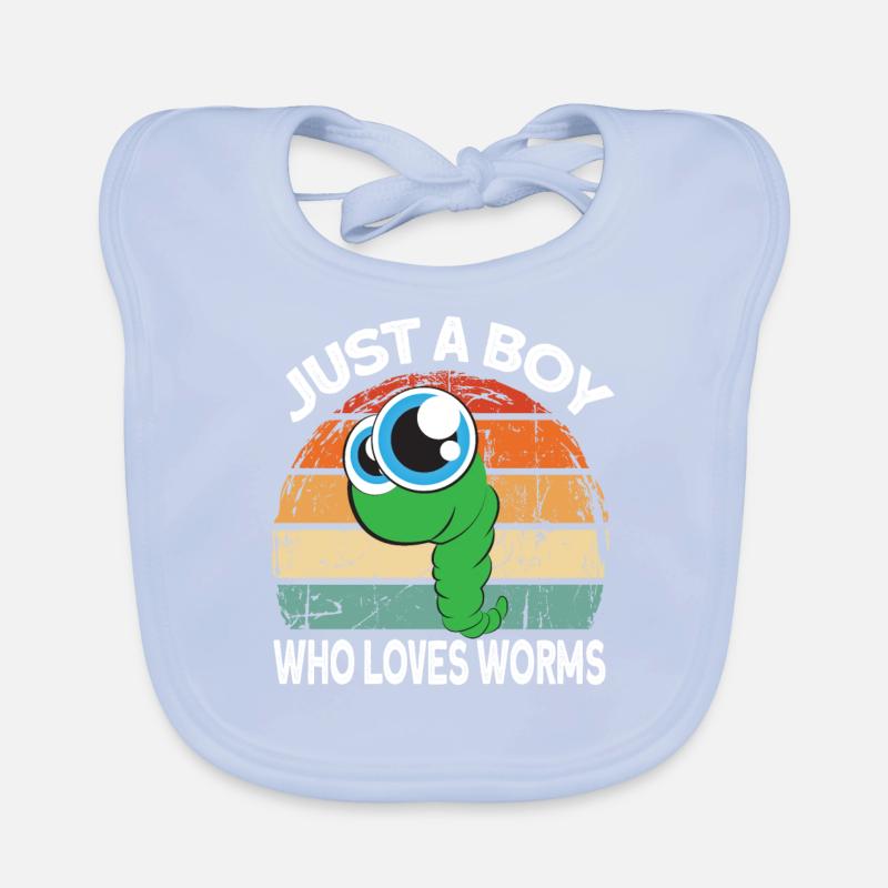 Compost Worms Gift Organic Baby Bibs