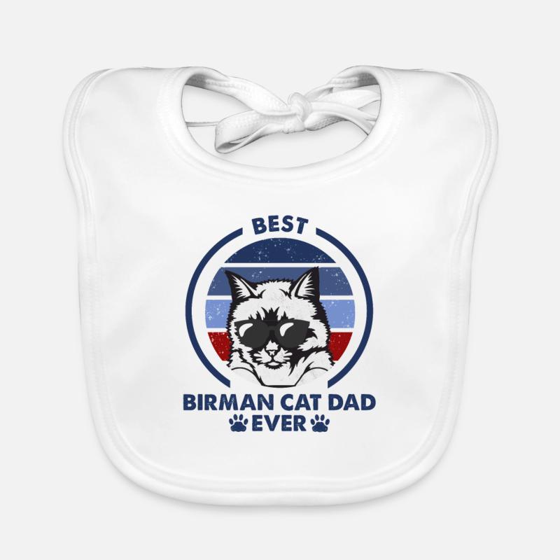 Cat Dad - Birman Katze Baby Bio-Lätzchen