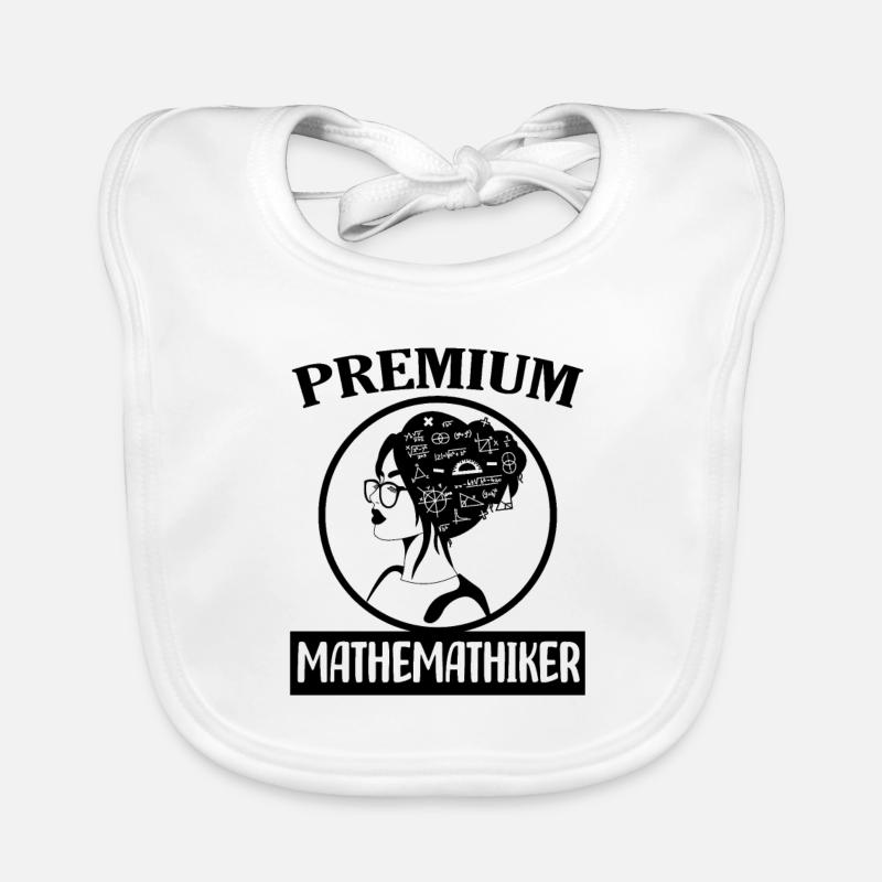 Mathematiker - Baby Bio-Lätzchen - Weiß