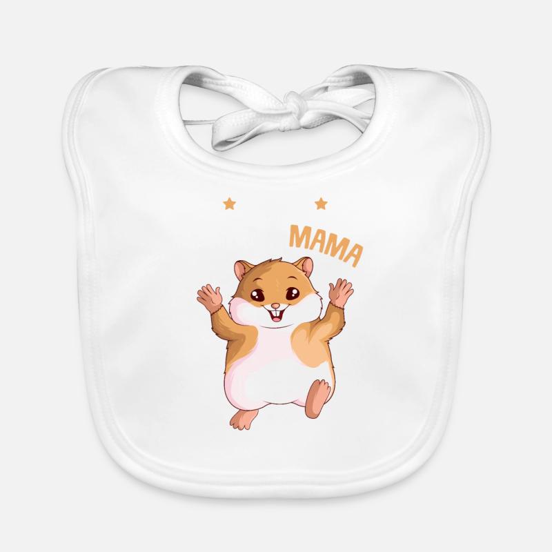 Beste Hamster Mama aller Zeiten Damen Mädchen Baby Bio-Lätzchen