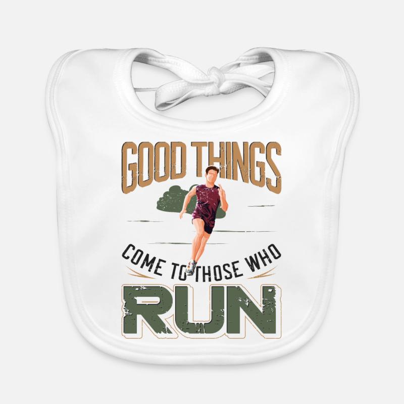 Running Runner Half Marathon Baby Bio-Lätzchen