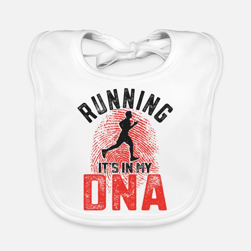 Running Runner Half Marathon Baby Bio-Lätzchen