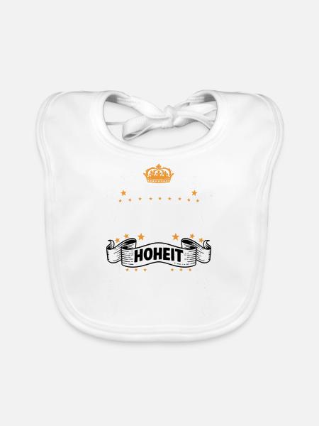 Ingenieur T witziges Spruch Motiv Ingenieur - Baby Bio-Lätzchen - Weiß - Vorne