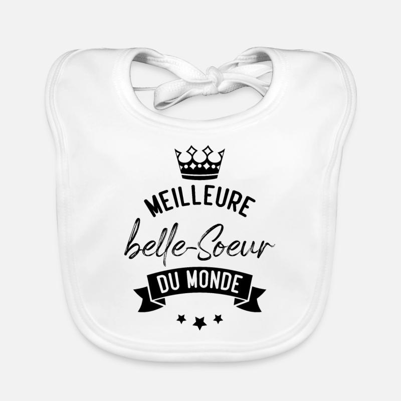 Meilleure belle soeur du monde Bavoir bio Bébé
