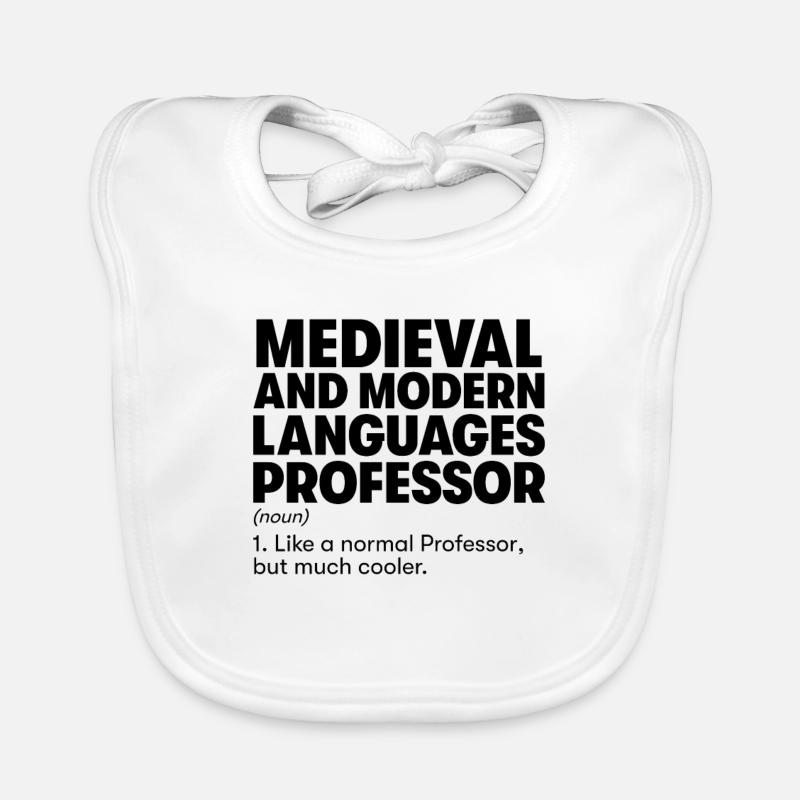 Medieval and Modern Languages Professor Organic Baby Bibs