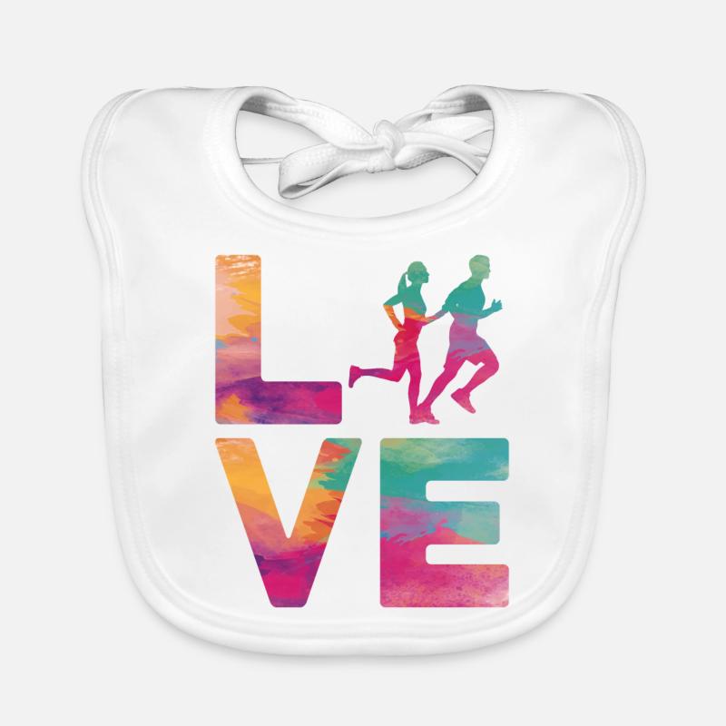 Running Runner Half Marathon Baby Bio-Lätzchen