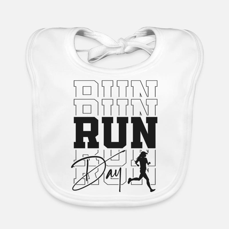 Running Runner Half Marathon Baby Bio-Lätzchen