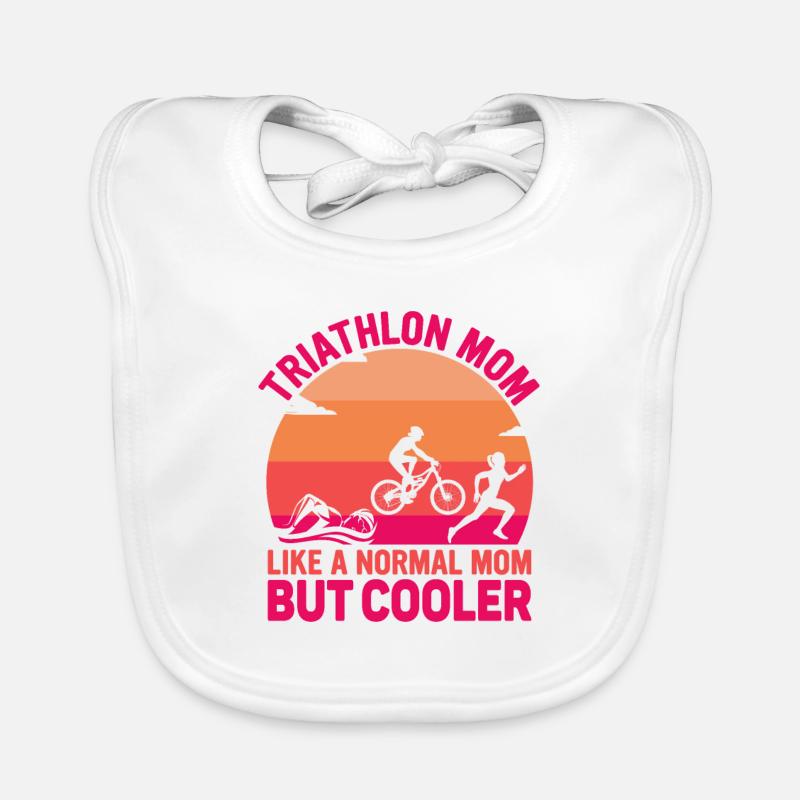 Triathlon Maman comme une maman normale mais cool Triathl Bavoir bio Bébé