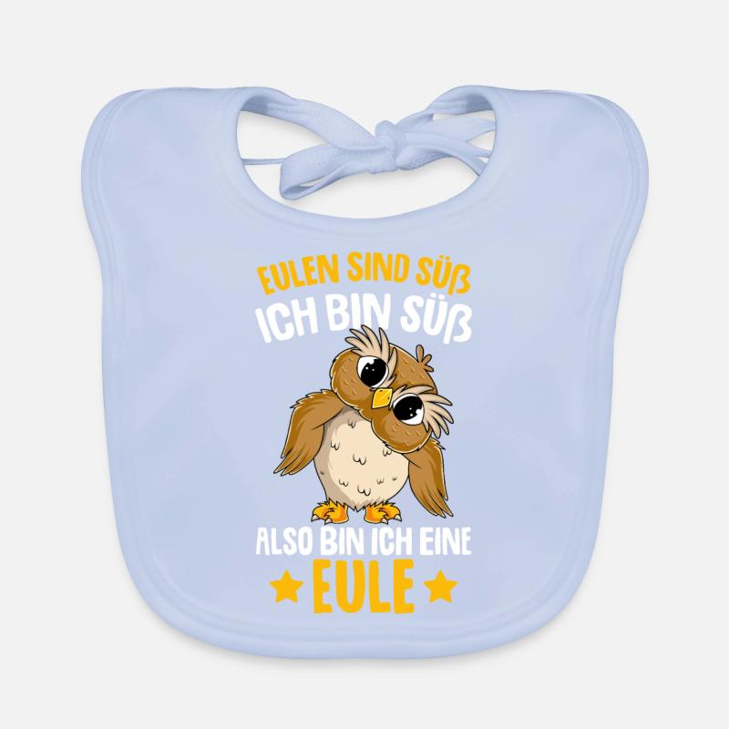 Eulen sind süß Kinder Mädchen Eule Baby Bio-Lätzchen
