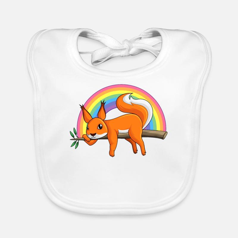 Offizielles Schlafshirt Eichhörnchen Nachthemd Baby Bio-Lätzchen
