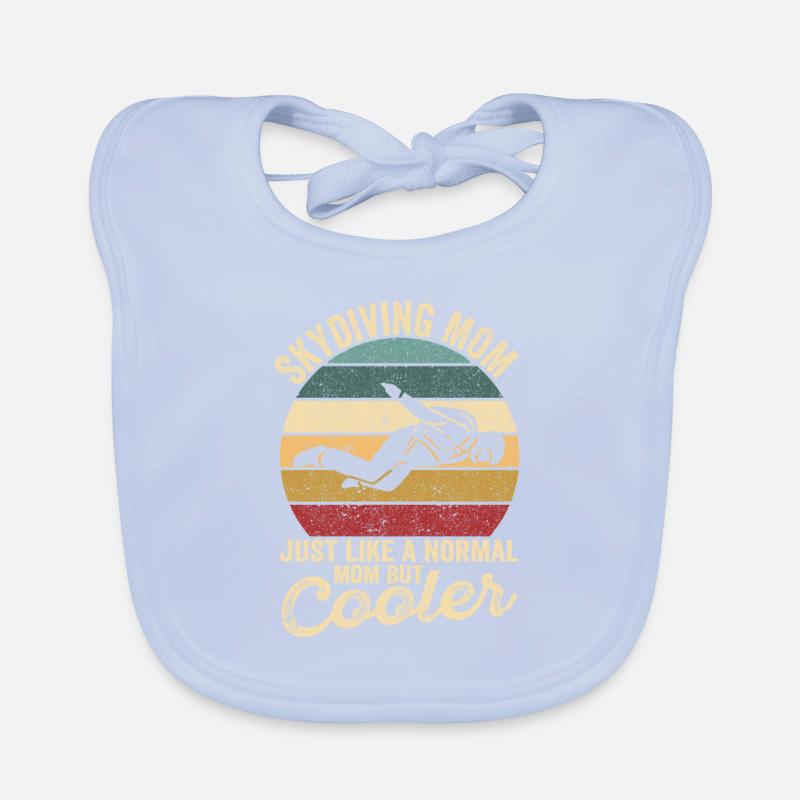 Fallschirmspringer Muttertag Passendes Paar Baby Bio-Lätzchen
