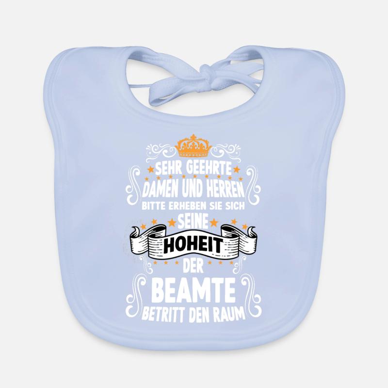 Beamter T witziges Spruch Motiv Beamte Baby Bio-Lätzchen