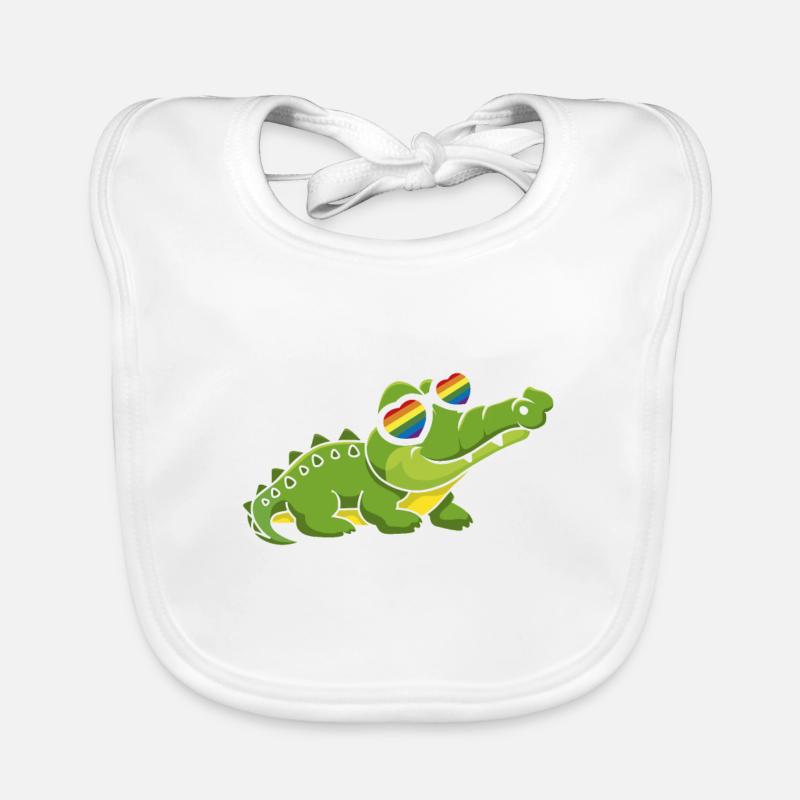 Allygator Hetero-allied alligator Organic Baby Bibs