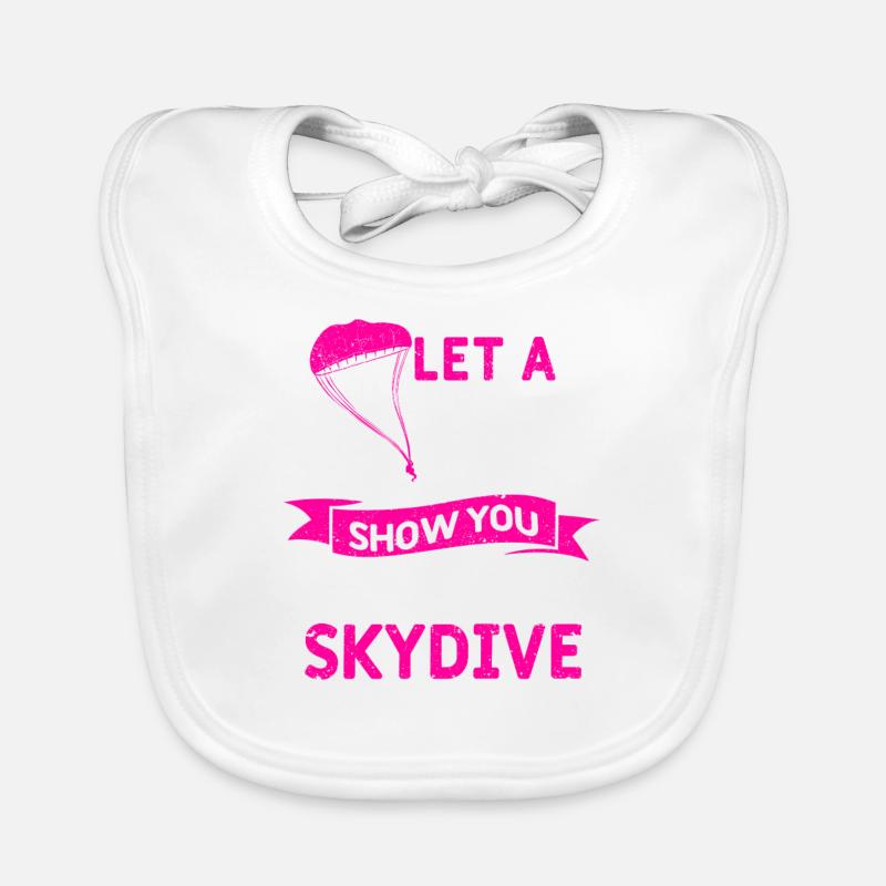 Parachutisme filles Laissez-vous être Bavoir bio Bébé