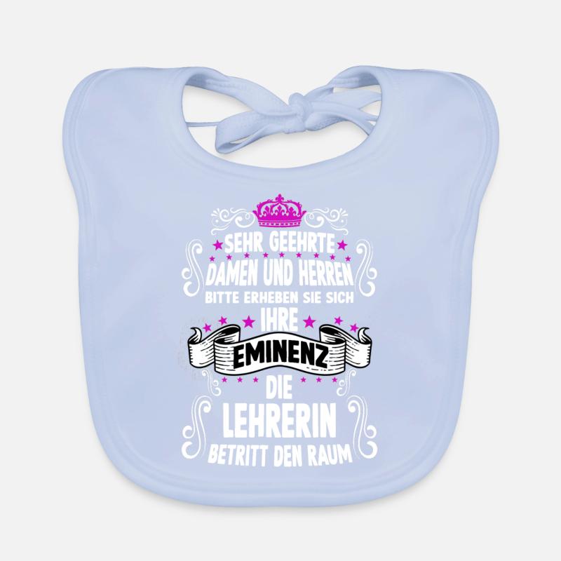 Lehrerin T witziges Spruch Motiv Lehrerin Baby Bio-Lätzchen