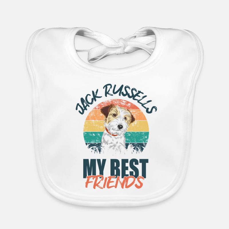 Jack Russell Bavaglino ecologico per neonato