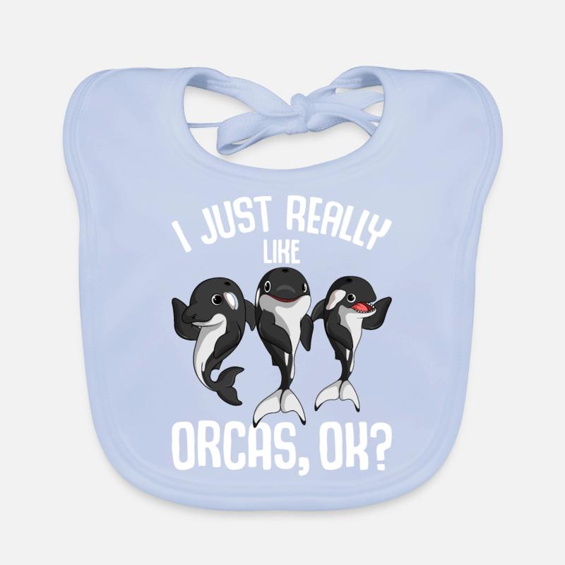Orca Kinder Junge Baby Bio-Lätzchen