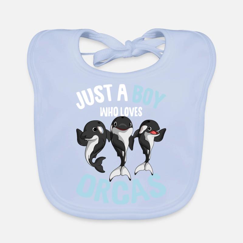 Orca Junge Baby Bio-Lätzchen