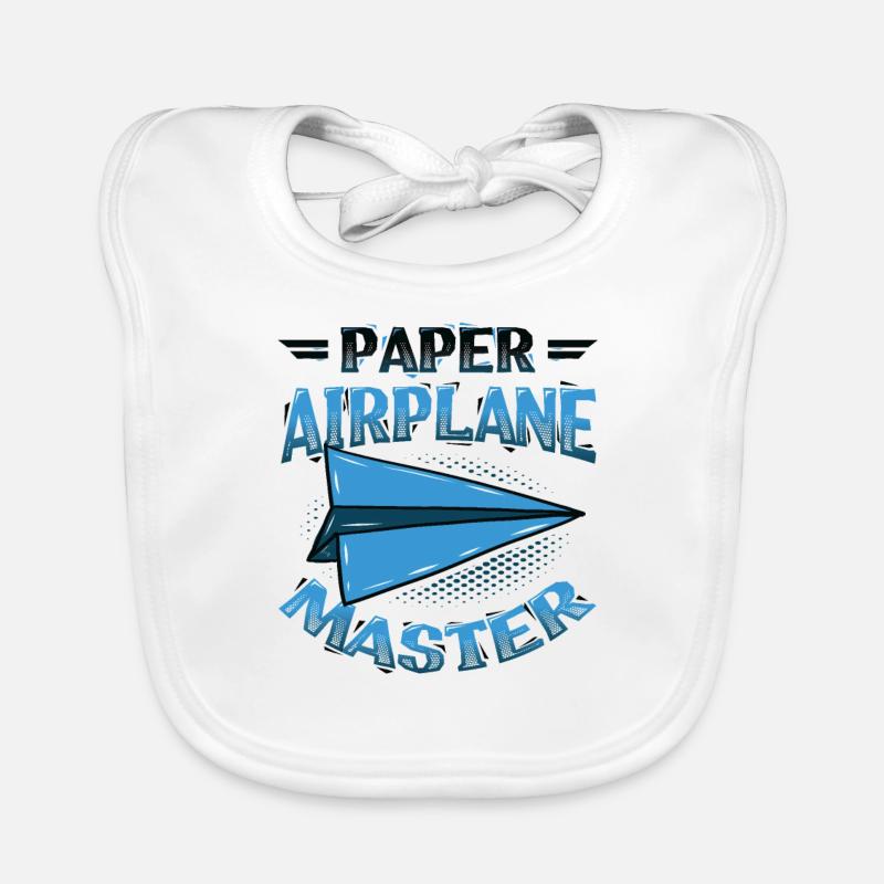 Papierflieger Master. Baby Bio-Lätzchen