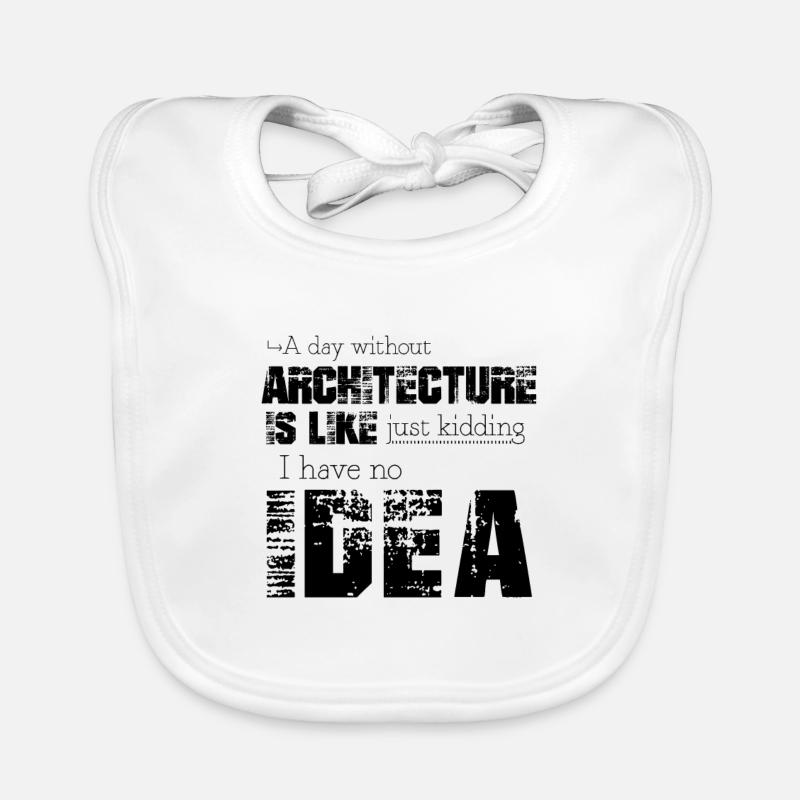 Architecture - Bavoir bio Bébé - blanc
