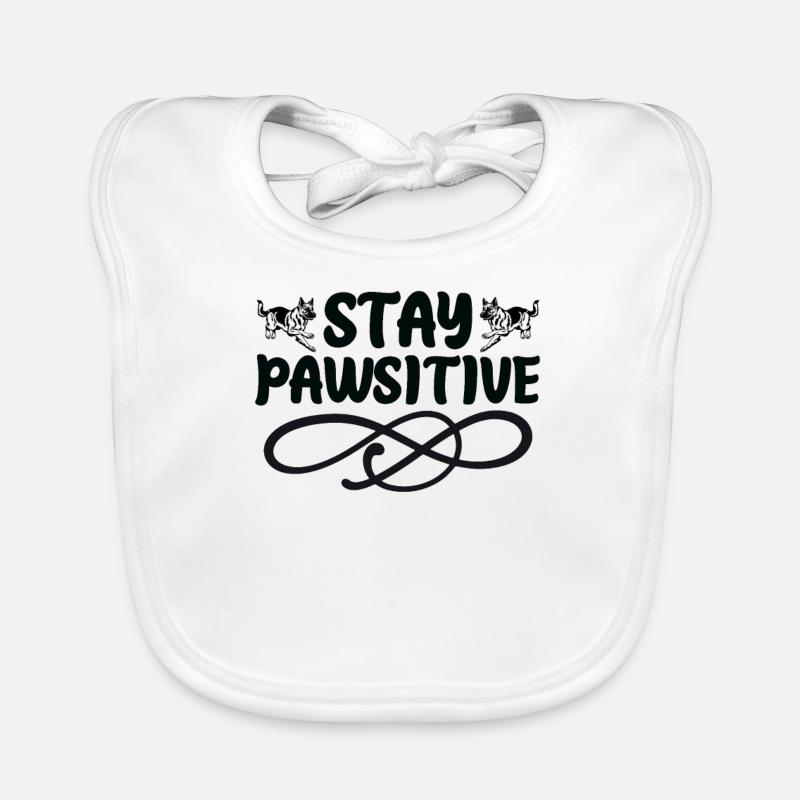 Bleib Positiv Pfote Baby Bio-Lätzchen