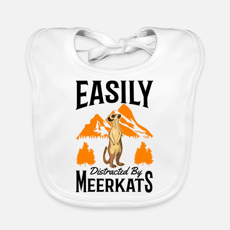 Erdmännchen Geschenk Meerkat Baby Bio-Lätzchen