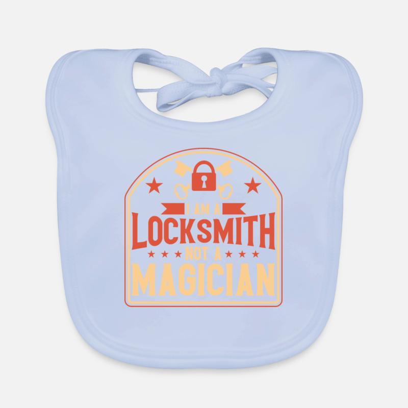 Locksmith Lock Picking Employee Locksmith Organic Baby Bibs